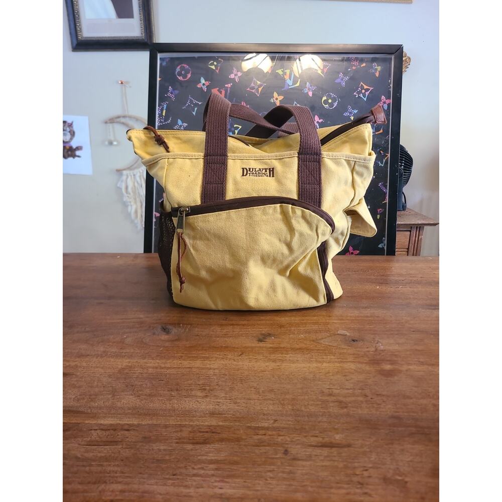 Duluth Trading handbag Canvas Should Bag Yellow
